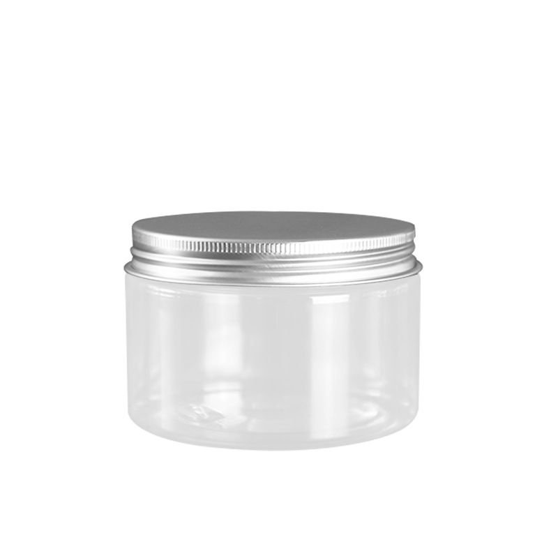 Fast Delivery 50g 60g 80g 100g 120g 140g 150g 180g 200g 250g 300g 350g 400g 500g Clear PET jar with aluminum lid
