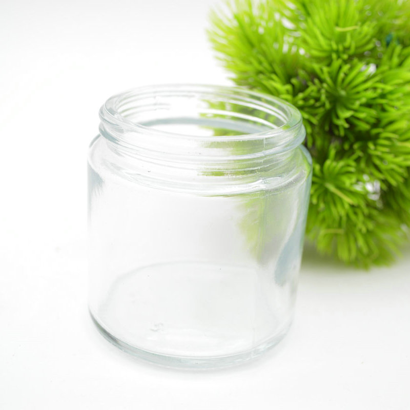 Fast Delivery Empty Round 100ml Custom Clear Glass Candle Jar 3oz Candle Holder With Lid