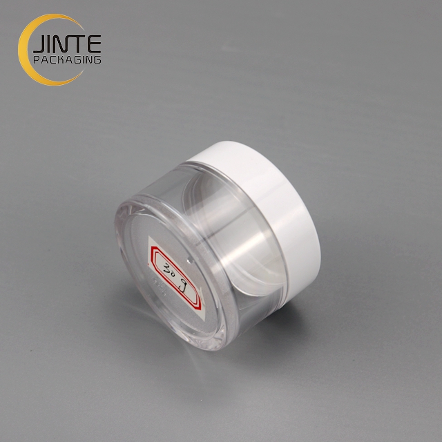 Fast Delivery Plastic Pomade Container, Clear Plastic Hair Mask Jar with White Cap 1OZ/30ml