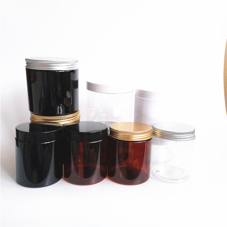 Fast Delivery black amber white wholesale clear cosmetic jar cream cosmetic jar