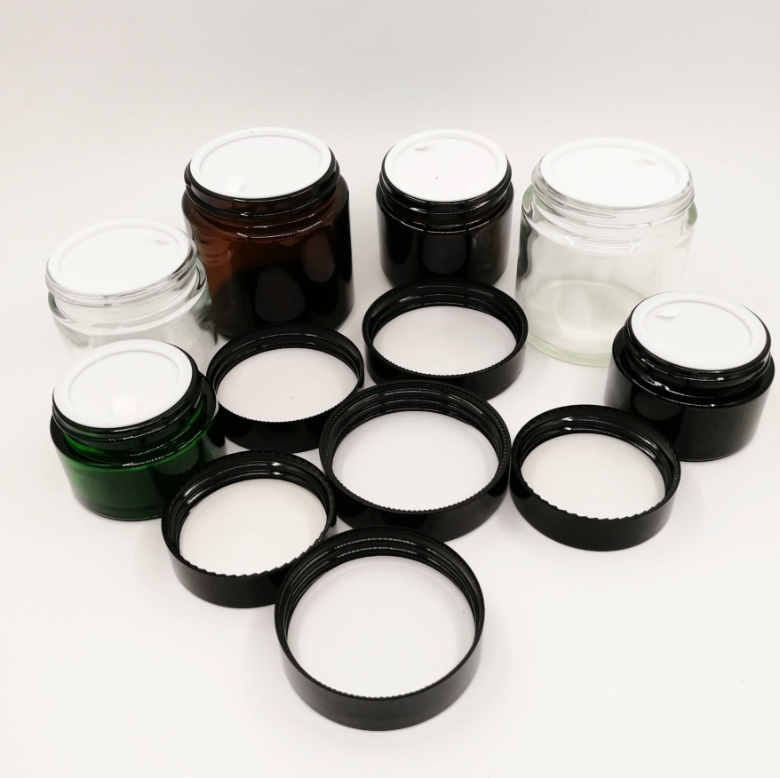 Fast delivery 1 oz 2 oz cosmetic face cream glass jar for sale