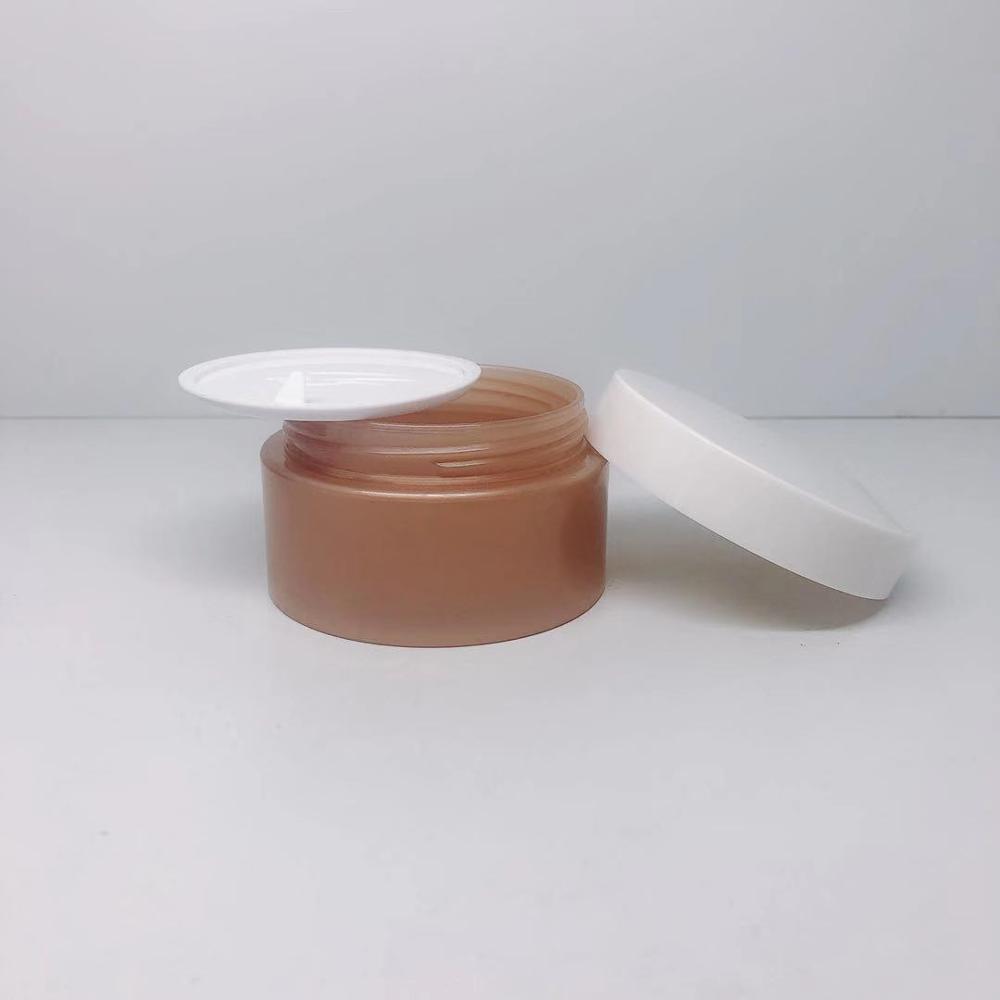 Fast delivery 100g round mask jar PP cream jar with white lid