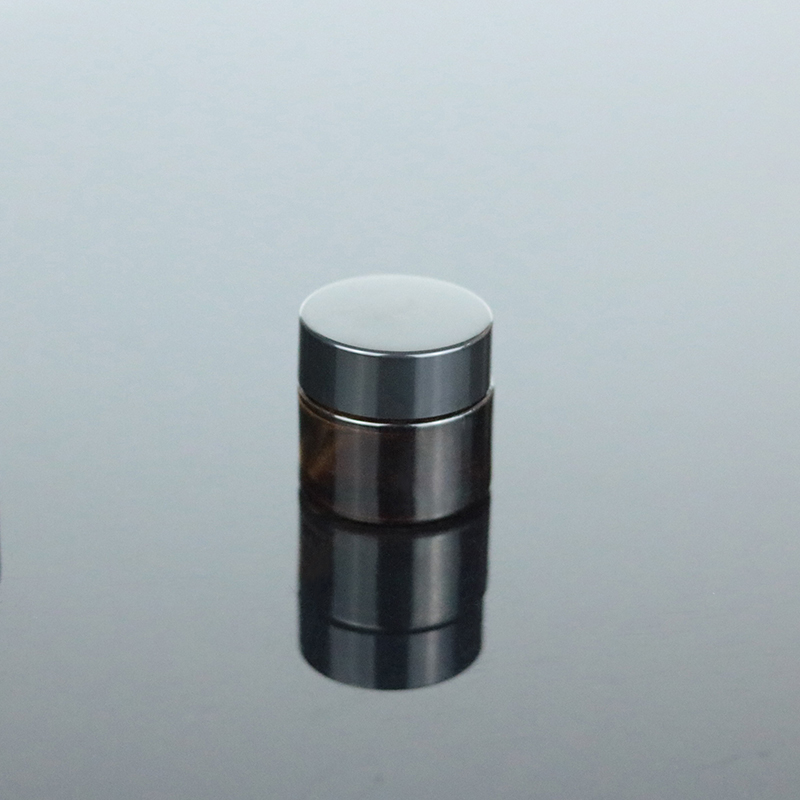 Fast delivery 10g amber small glass jars 10ml powder cream container jar (GJM10)