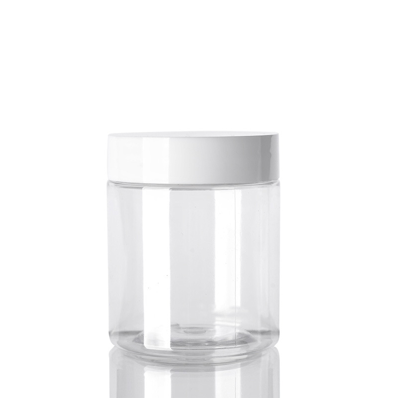 Fast delivery 30ml 50ml 100ml 150ml 200ml 250ml 500ml Plastic pet jar cosmetic clear pet jar