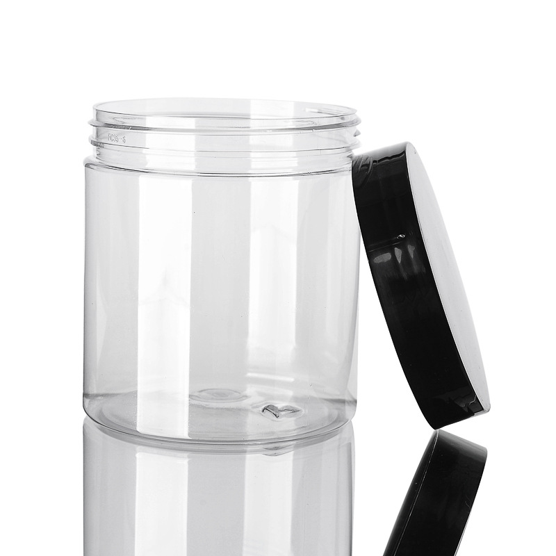 Fast delivery 30ml 50ml 100ml 150ml 200ml 250ml 500ml Plastic pet jar cosmetic clear pet jar