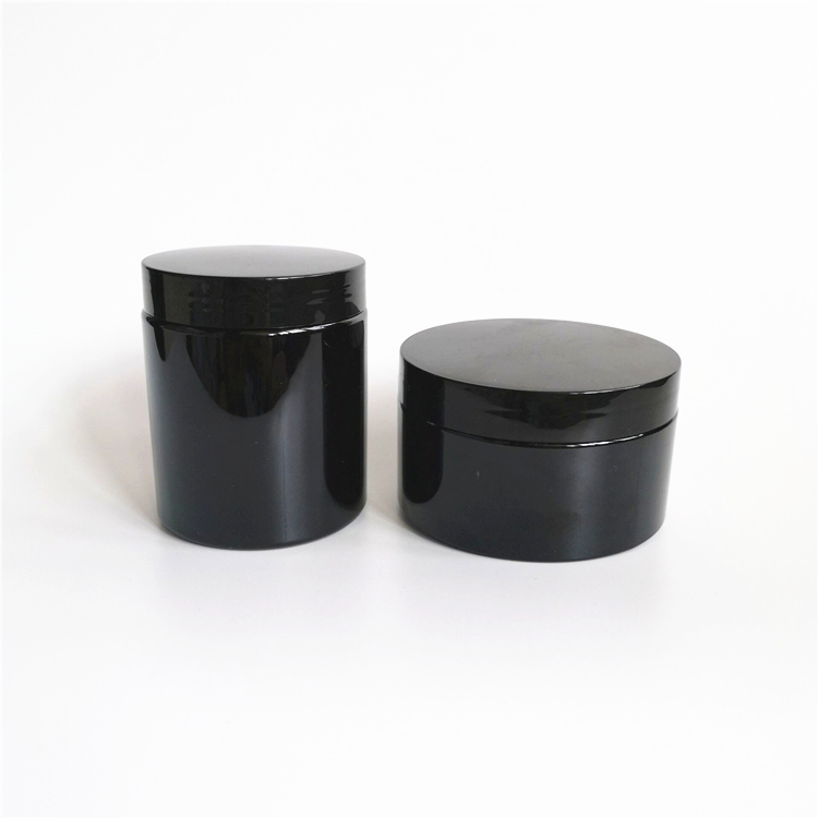Fast delivery cosmetic packaging jar cream plastic jar container with aluminum lid