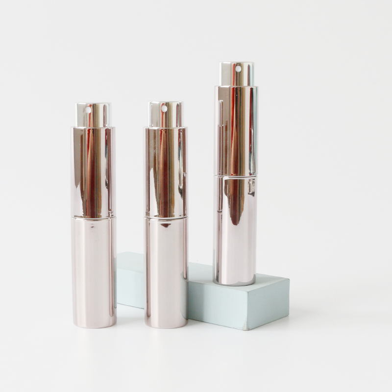 Fast delivery empty 8ml 10ml mini portable luxury travel size refillable pocket perfume atomizer glass bottle for spray