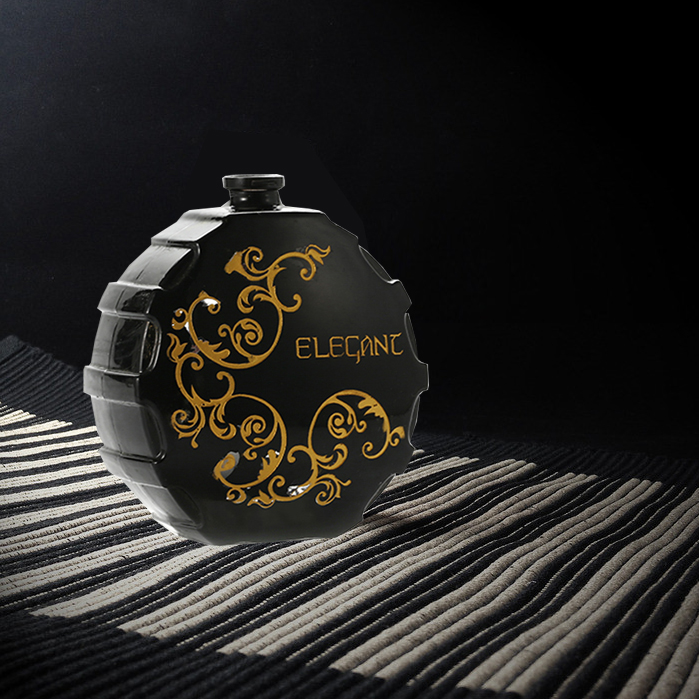 Fast response reliable supplier made arabic style glass perfume bottle with metal cap