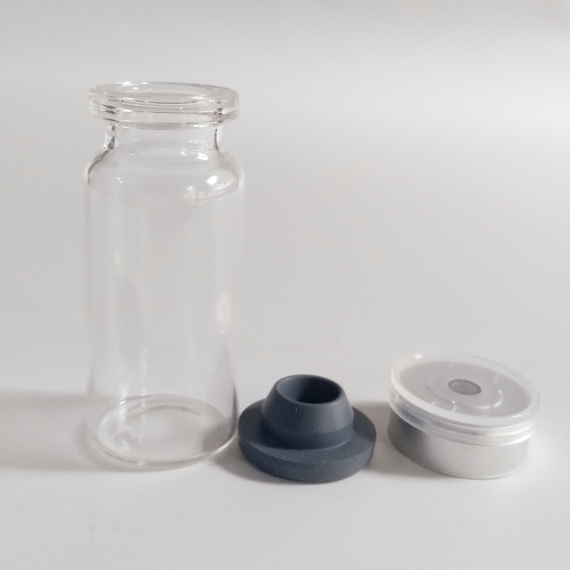 Fast shipping wholesale 10ml vial labels clear glass aluminum vial