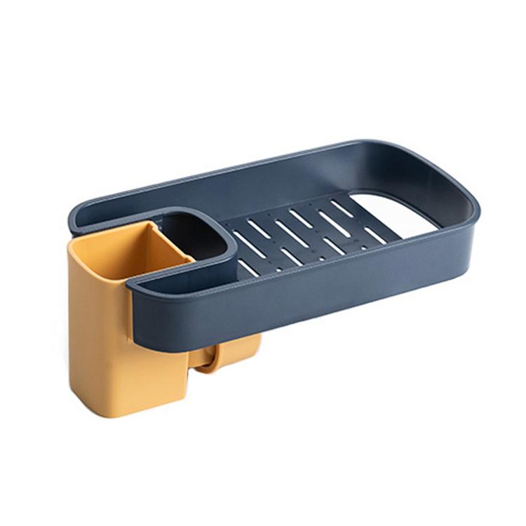 Faucet shelf sponge rag drain rack kitchen sink countertop storage rack sink free punch storage tool