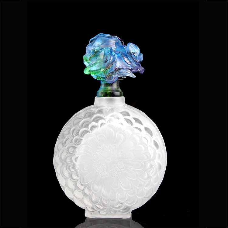 Fengming Factory Price 1.15kg Round Glass Rose Perfume Bottle For Gifts