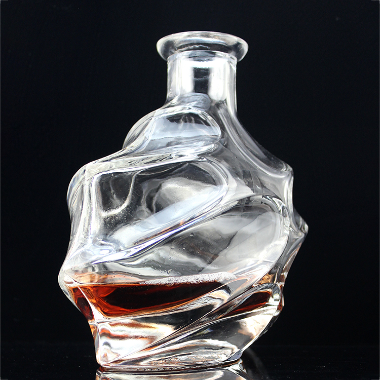 Fengming Unique Clear Whisky Bottles High Quality Cheap 1.7kg Wine Bottle Gift Packaging 10 Pcs Beverage Liquid Transparent
