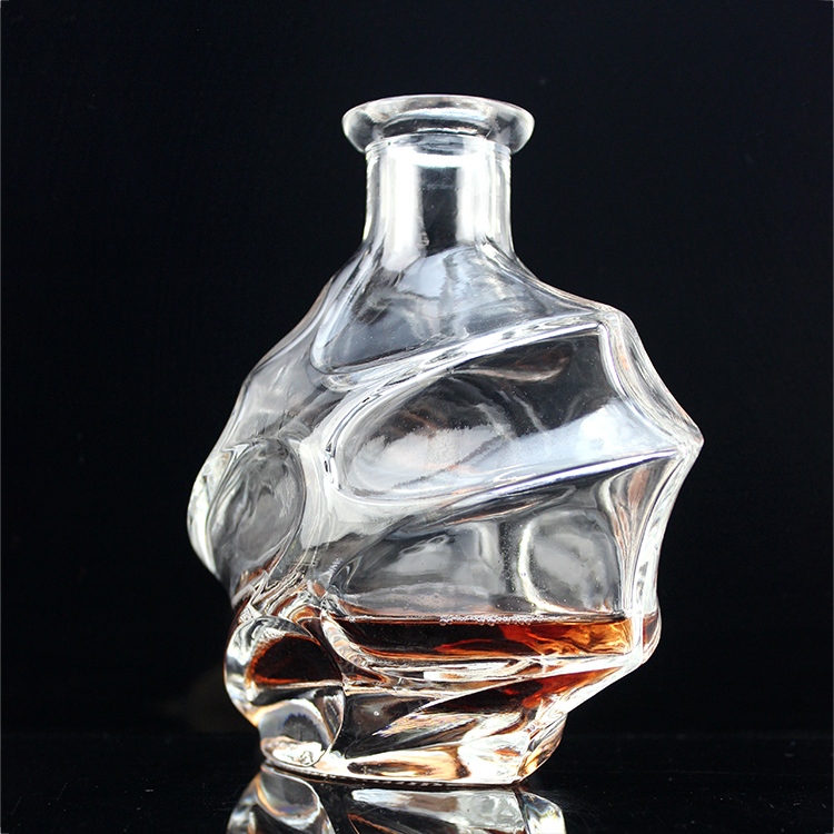Fengming Unique Clear Whisky Bottles High Quality Cheap 1.7kg Wine Bottle Gift Packaging 10 Pcs Beverage Liquid Transparent