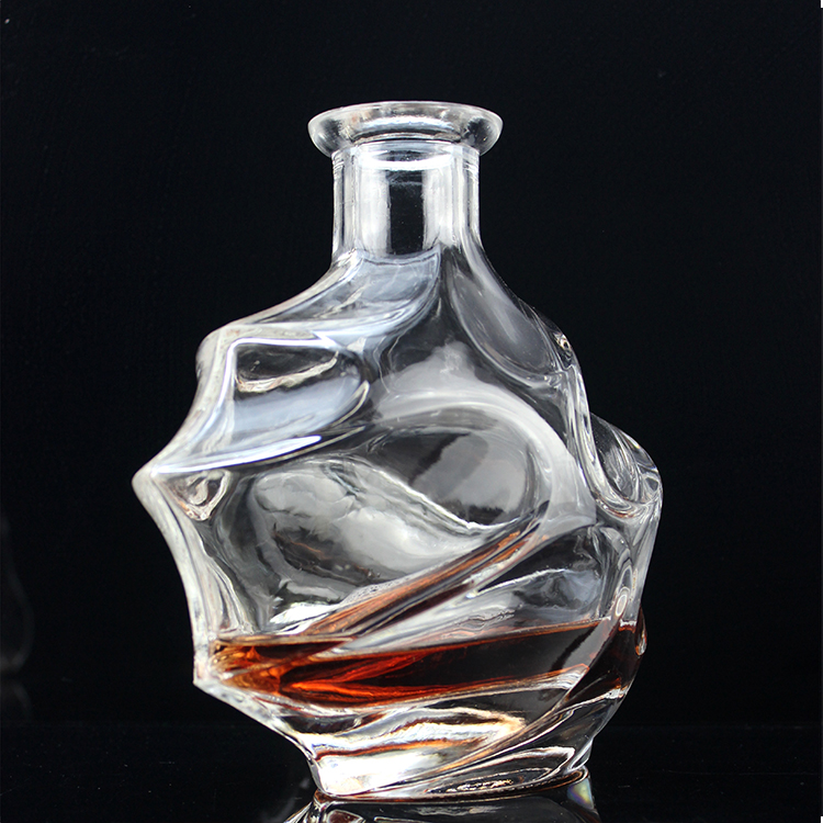 Fengming Unique Clear Whisky Bottles High Quality Cheap 1.7kg Wine Bottle Gift Packaging 10 Pcs Beverage Liquid Transparent