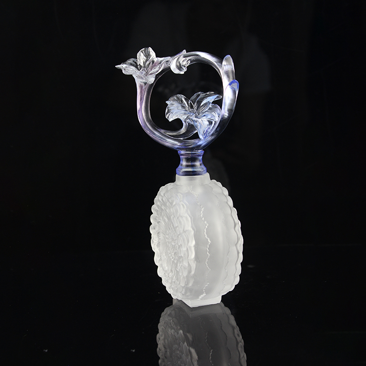 Fengming Wholesale Custom Made Luxury 1.2 kg White Orchid Perfume Bottle Crafts For Gifts