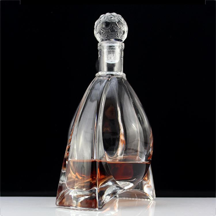 Fengming Wholesale MOQ 10pcs Transparent Cheap Antique Glass Wine Bottle