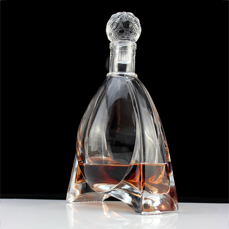 Fengming Wholesale MOQ 10pcs Transparent Cheap Antique Glass Wine Bottle