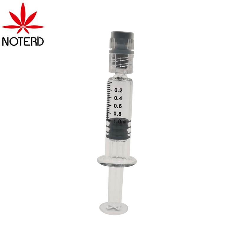 Filling vape cartridges 1ml luer lock concentrate glass syringe for cbd oil