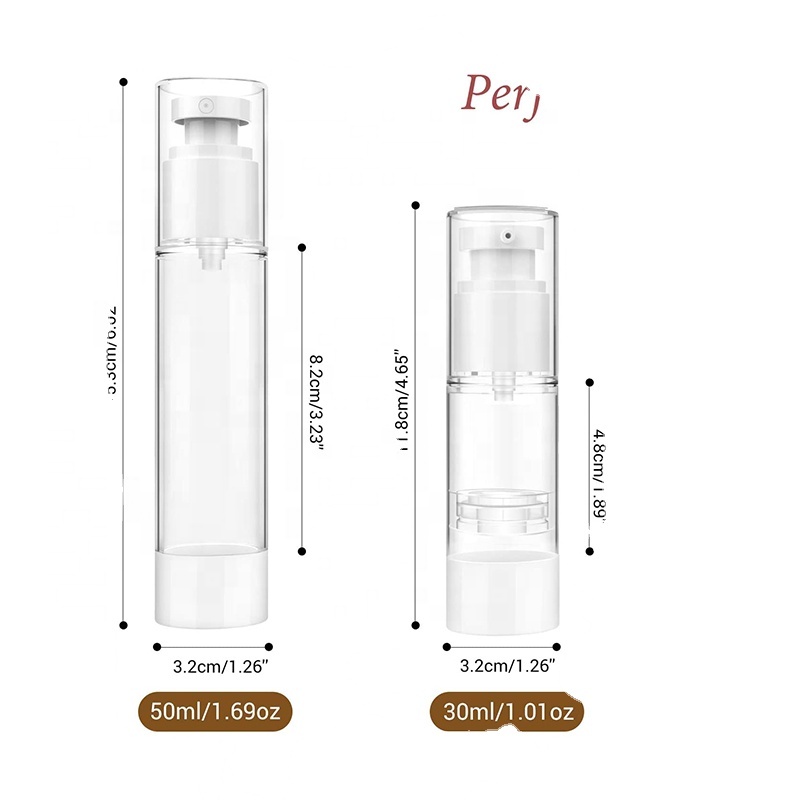Fine Mist Spray Bottles and Lotion Pump Bottles Set Leak Proof Toiletries Airless Pump Bottle