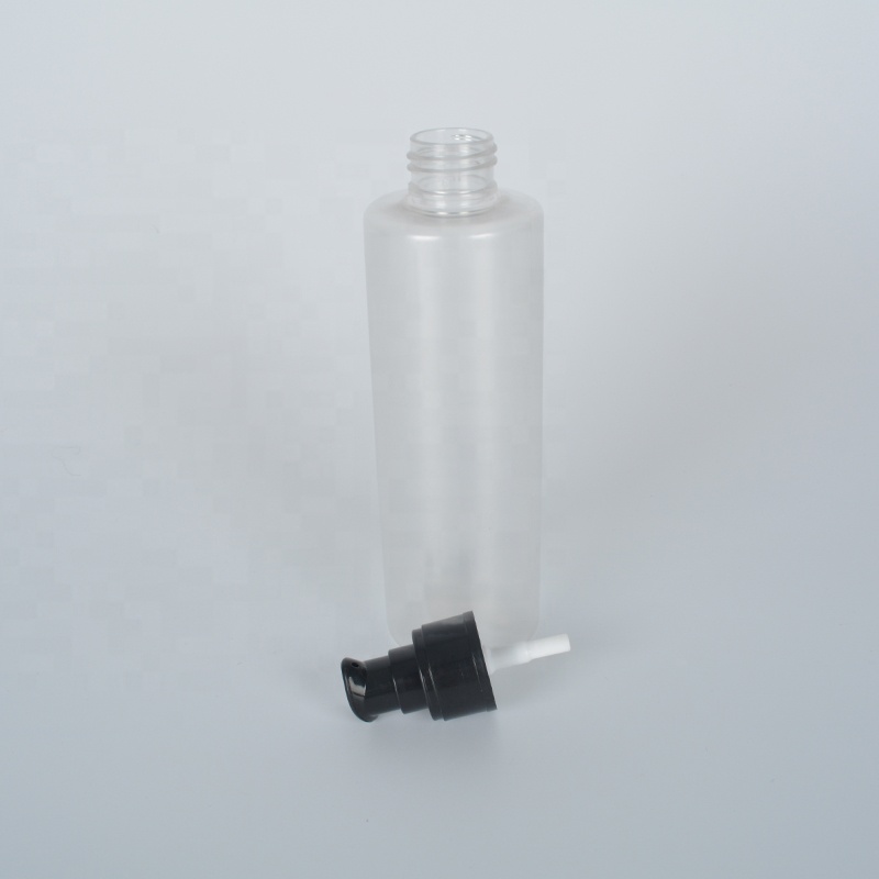 Fine Quality PET Plastic lotion bottle with bamboo lid