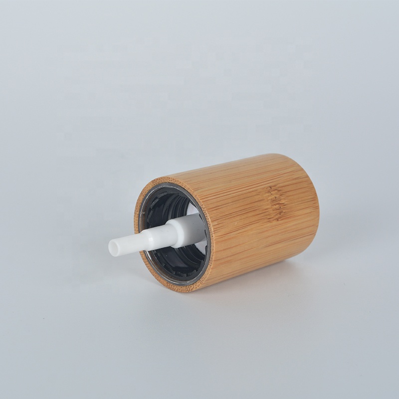 Fine Quality PET Plastic lotion bottle with bamboo lid