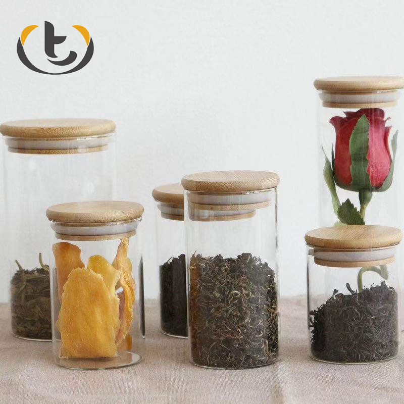 Finely processed 250ml 10 oz glass jar with lid high borosilicate glass jar