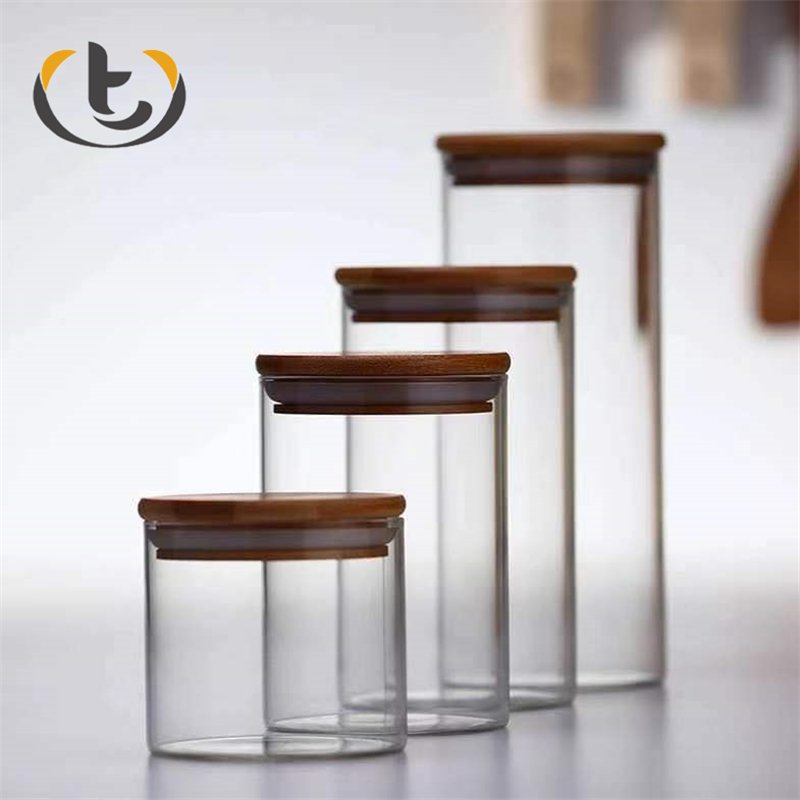 Finely processed 250ml 10 oz glass jar with lid high borosilicate glass jar