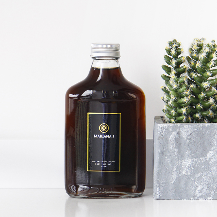 Flask Bottle 200ml Flat Glass Cold Brew Coffee Juice Bottles