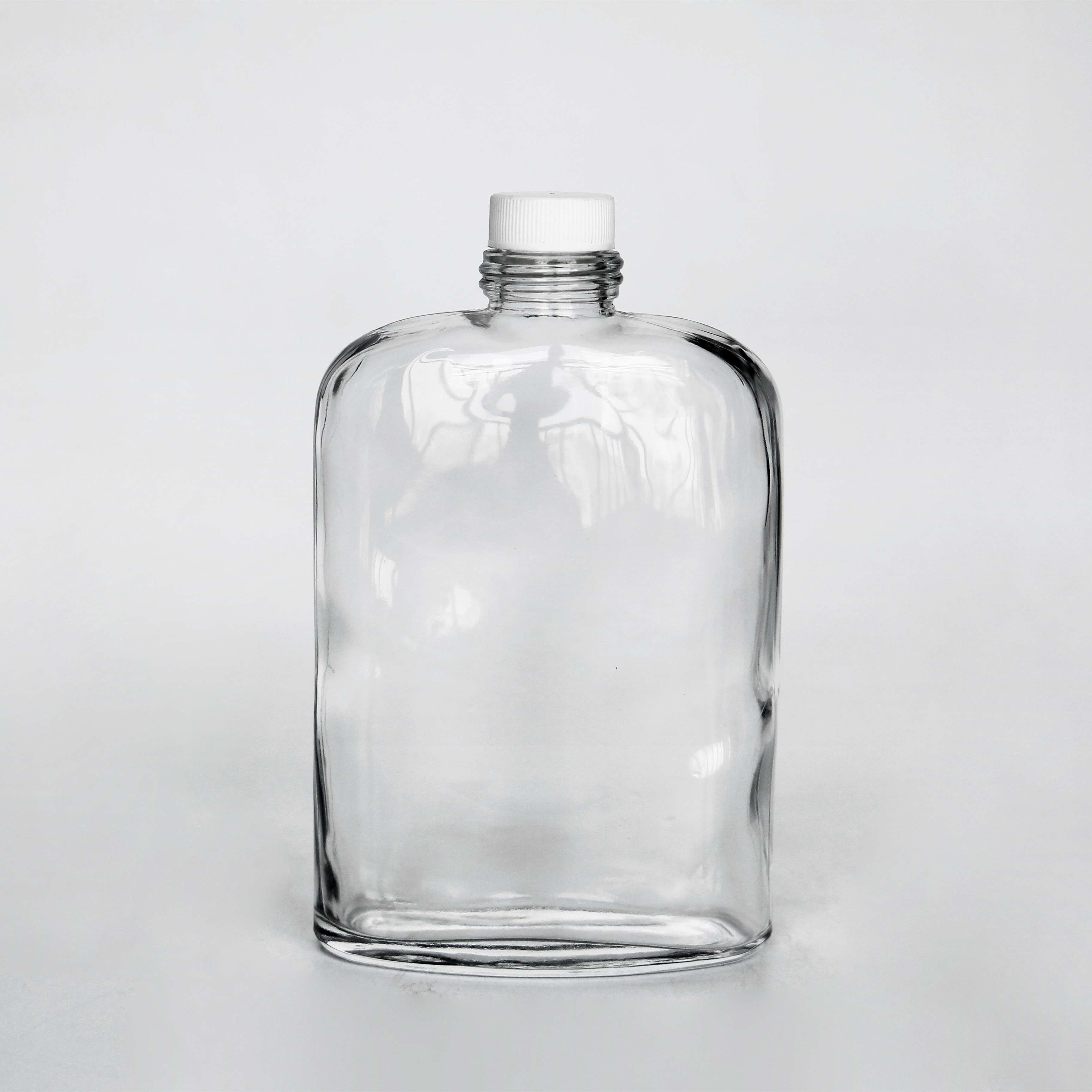Flask Bottle 350ml Flat Glass Cold Brew Coffee Juice Bottles