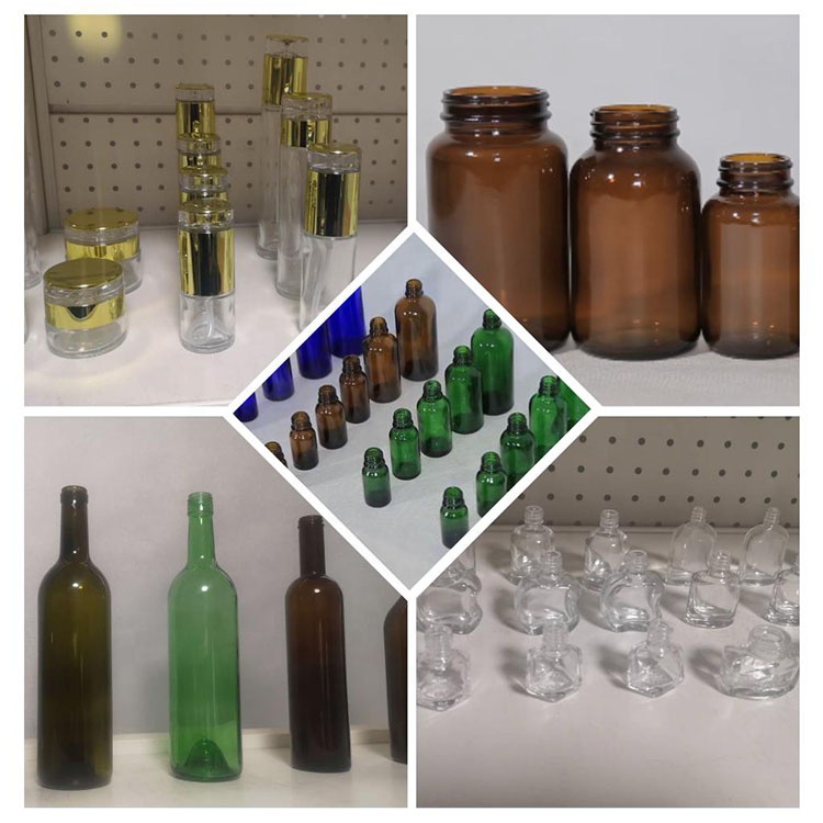 Flat Glass Bottle 100ml 200ml 250ml 350ml Glass Beverage Juice Bottle Coffee bottle with Lid