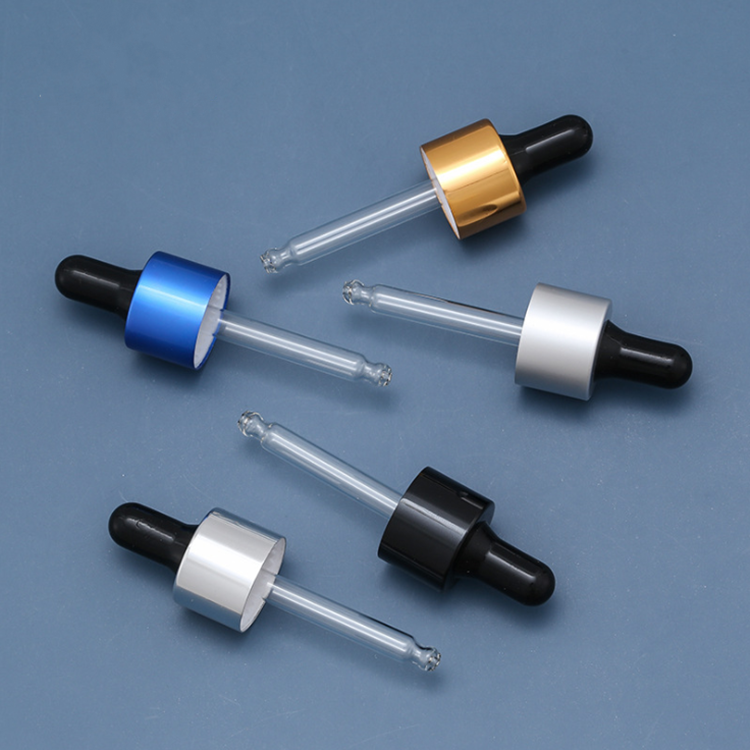 Flat Shoulder Glass Serum Pipette Bottle 30ml 40ml 50ml Cylinder frosted White Smooth Dropper Oil Bottle
