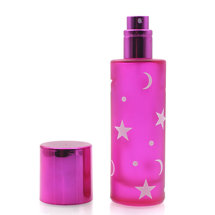 Flat Square Shaped 100ml Glass Perfume Spray Bottle With Aluminum Cap
