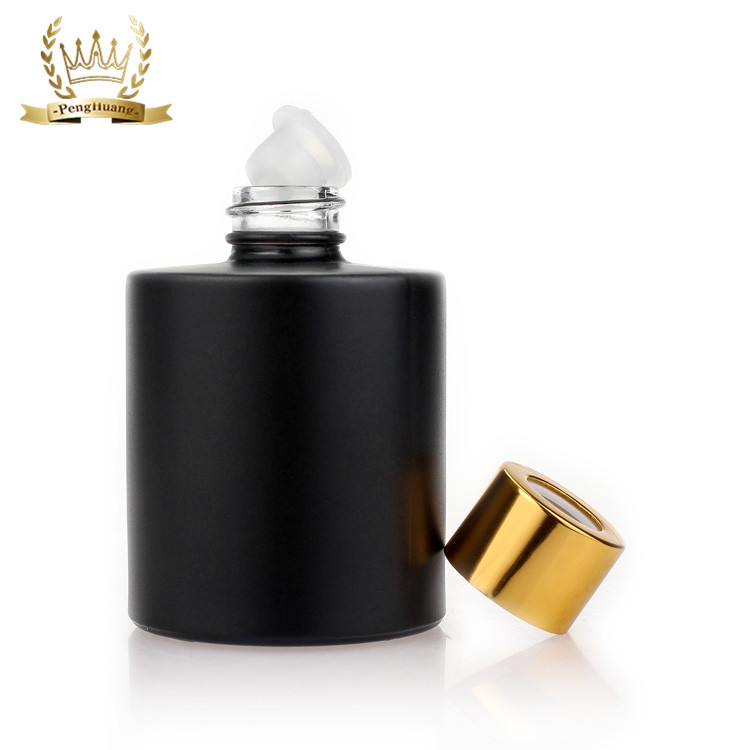 Flat Square Shaped 100ml Glass Perfume Spray Bottle With Aluminum Cap