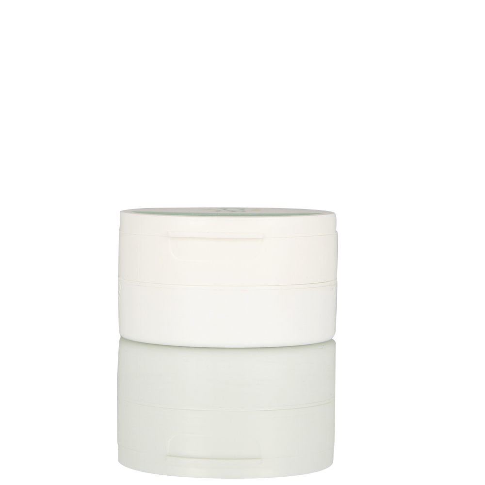 Flat Top Double White PP Cosmetic Jar for Cream 50g