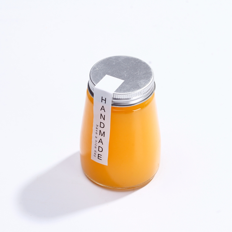 Flat Water Glass Bottle 500Ml Glass Fruit Juice Bottle Glass With Lid For /Milk /Boba Tea /Cold Brew Coffee