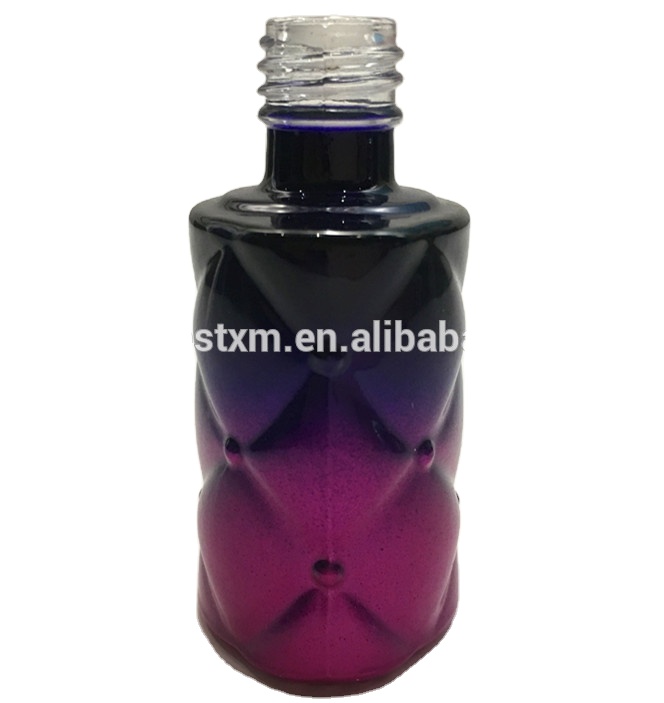 Flat glass custom made print color candy lover uv white bottle nail gel polish with cap nail polish box