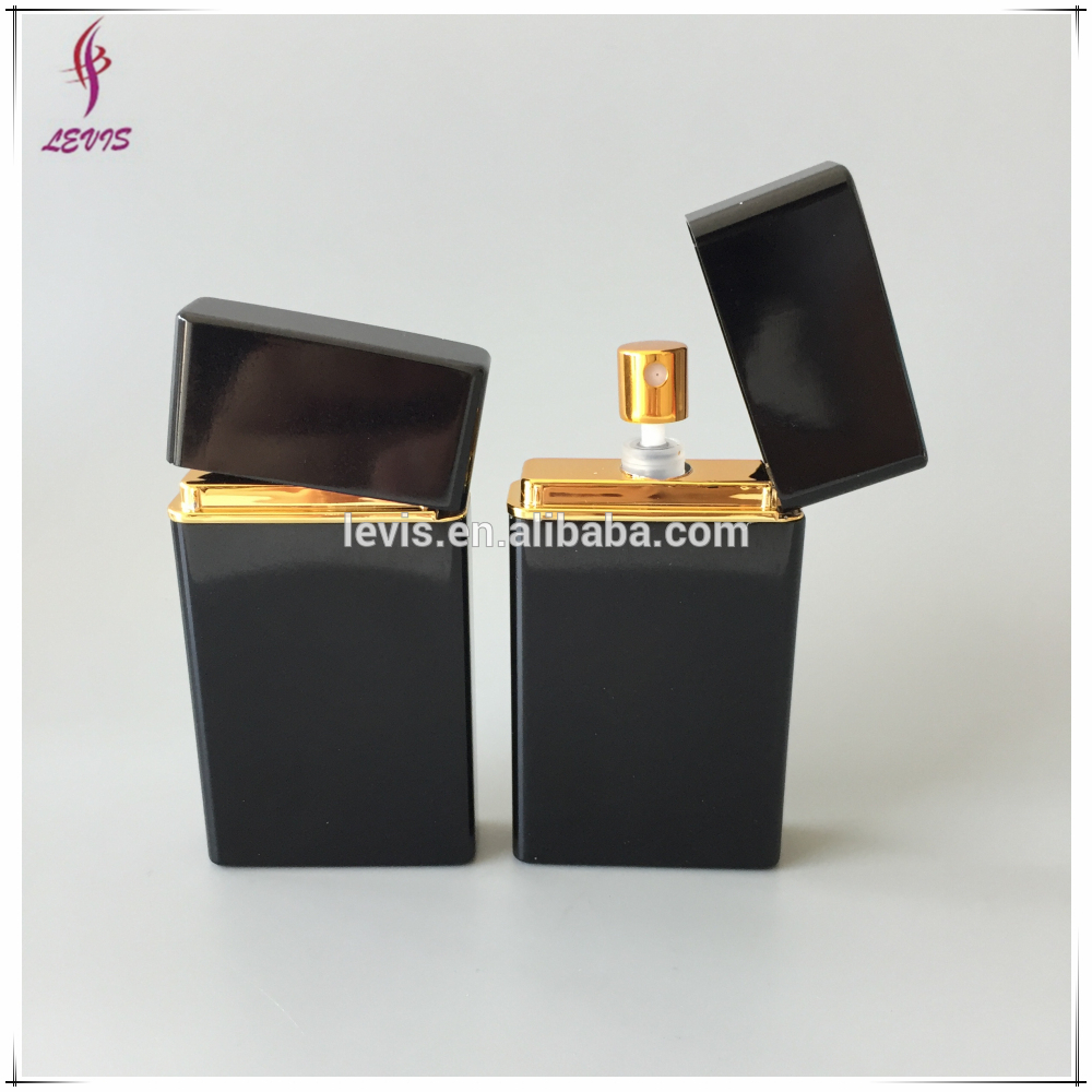 Flat lighter shape bottle aluminum atomizer 12 ml for perfume