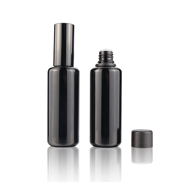 Flat round 15ml 20ml 30ml 50ml purple dark violet uv glass eliquid bottle with dropper