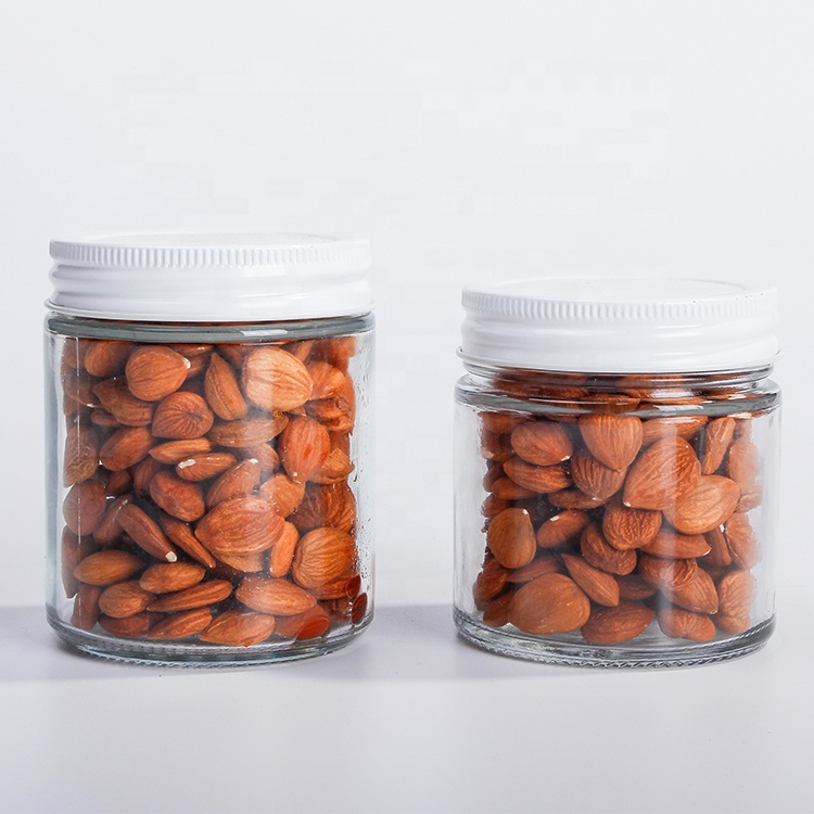 Flint 200ml 250ml Cylinder Glass Jar With White Screw Lid For Soy Candle