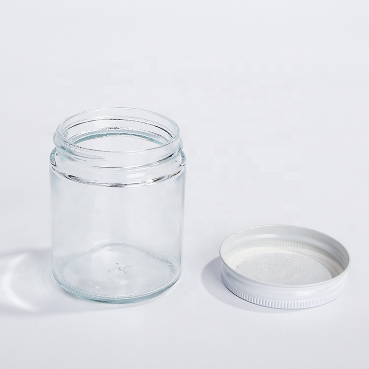 Flint 200ml 250ml Cylinder Glass Jar With White Screw Lid For Soy Candle