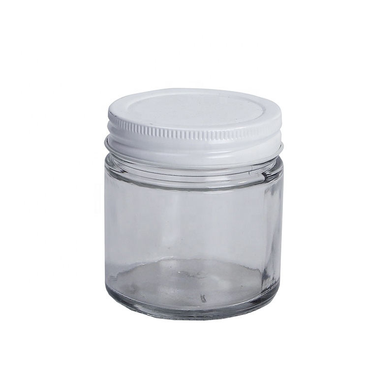 Flint 200ml 250ml Cylinder Glass Jar With White Screw Lid For Soy Candle