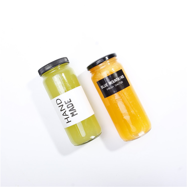 Flint Straight Sided 500ml 16oz Glass Jar for Honey Jam Spice Sauce