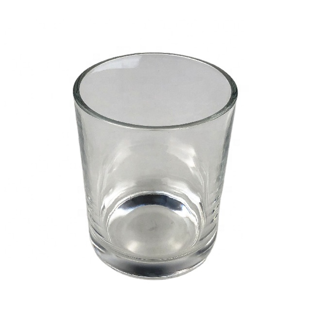 Flint material high quality 80100 glass empty candle jars in bulk