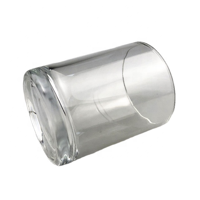 Flint material high quality 80100 glass empty candle jars in bulk