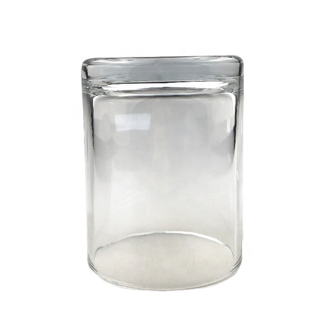 Flint material high quality 80100 glass empty candle jars in bulk