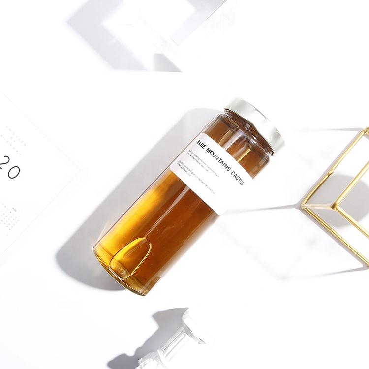 Flint straight sided clear high quality glass candy storage jar with twist off lid wholesale