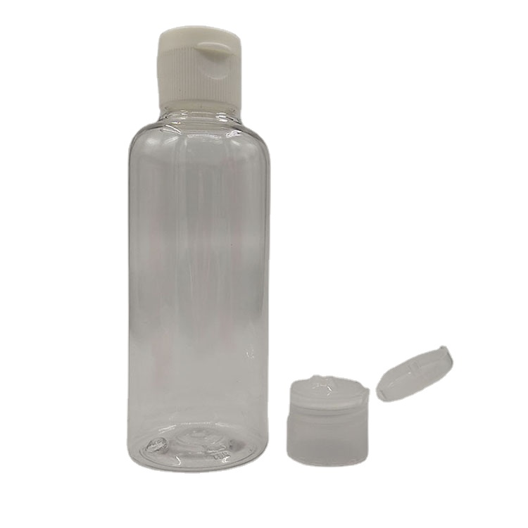 Flip Lids Plastic 100ml Dispenser Hand Sanitizer Empty Bottles