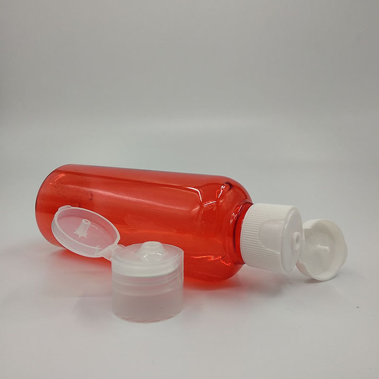 Flip Lids Plastic 100ml Dispenser Hand Sanitizer Empty Bottles