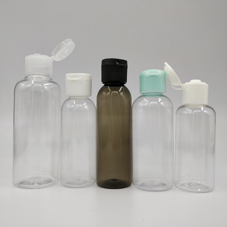 Flip Lids Plastic 100ml Dispenser Hand Sanitizer Empty Bottles