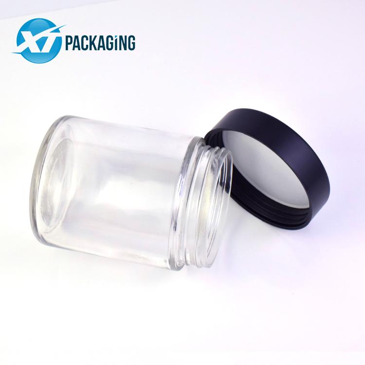 Flowers Packaging glass jar 1oz 2oz 3oz 4oz 5oz 6oz 10oz 18oz child resistant glass jar child proof